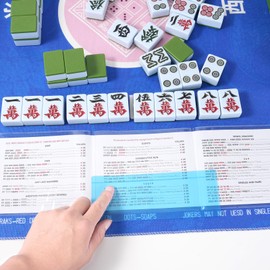 8Pcs 2025 Mahjong Card Accessories Set, Include 4pc Mahjong Card Sleeve & 4pc Mahjong Line Finder, Transparent Mahjong Card Protector Cover Holder & Colorful Mahjong Line Reader Guide Set