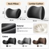 Car Memory Foam Neck & Lumbar Support Cushions for Driving