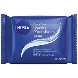 NIVEA 25 x Facial Cream Cleansing Wipes - 3 Packs