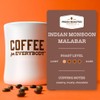 Fresh Roasted Coffee, Indian Monsoon Malabar, 12 oz, Light Roast,