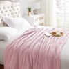 KMUSET Fleece Blanket Throw Size Pink Lightweight Super Soft Cozy