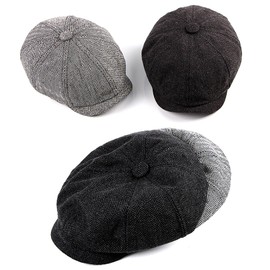 Design Life Bar Newsboy Hat for Men Scally Cap Newsies Cabbie Flat Summer Caps Black