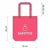 SAKETOS Fabric Bag 38 x 42 cm - Tote Bag
