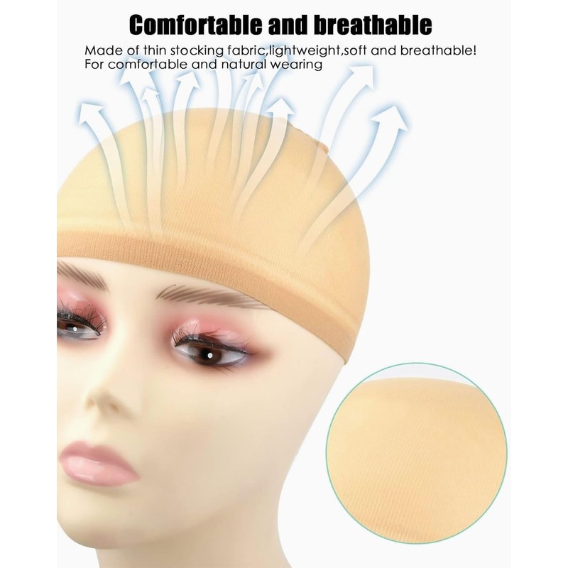 UYRVAPE 6pcs Hair Net for Wigs - Wig Cap Set