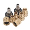Garden Hose Quick Connector Set 3/8in 3/4in American Garden Hose
