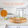 Lazy Susan Organizer 14 inch, Bamboo Lazy Susan for Table,