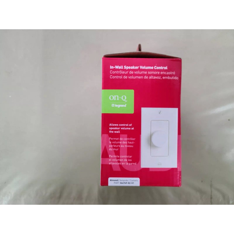 Legrand On-Q Legrand In-Wall Speaker Volume Control 364769-02-V1 Almond, NIB