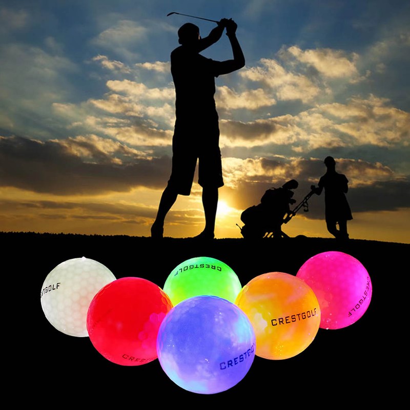 6 Pcs LED Light up Golf Balls Night Gifts for
