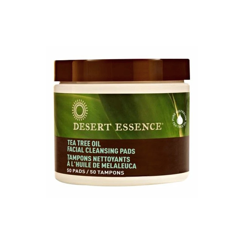 Tea Tree Oil Facial Cleansing Pads 50 Pads By Desert
