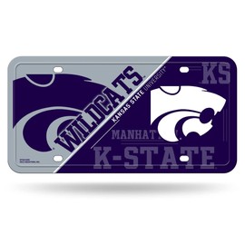 Rico Kansas State Wildcats Multi-Color Standard 12x6 Metal License Plate Auto Tag