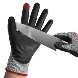 GOL-SIV cut resistant gloves (Grey|Nitrile coated, Medium)