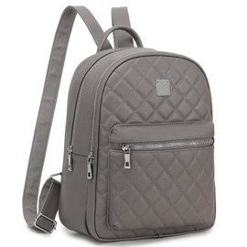 Myhozee Women's Small Daypack Leather PU Elegant Backpack Daypack for Girls, darkgray, women's small backpack