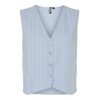 PIECES Pcpia Women's Tailored Vest WVN Noos, Cashmere Blue, L