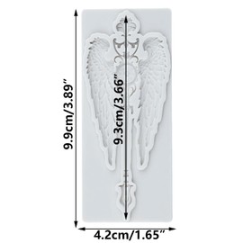 Angels Wings Scepter Polymer Clay Molds Angels Wings Silicone Mold
