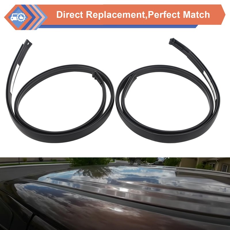 ZONFANT Pair Roof Molding Drip Weatherstrip Compatible with 2007-2021 Tundra