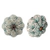 Nicola Spring Ceramic Cupboard Drawer Handle Knobs - Vintage Flower