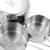 MegaChef 14 Piece Stainless Steel Measuring Cup and Spoon Set