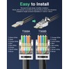 VCELINK CAT6A Connector, RJ45 Connectors Pass Through CAT6A CAT7 Shielded,