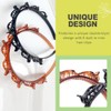 2 Pack Double Layer Headband with Mini Clips for Women