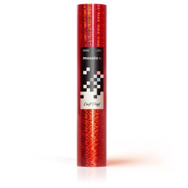 Mosaic+ Red Brushed Holographic 1ft x 5ft Crafting Vinyl Crinkle-Free 8yr UV Finish Crafting Vinyl, by VViViD