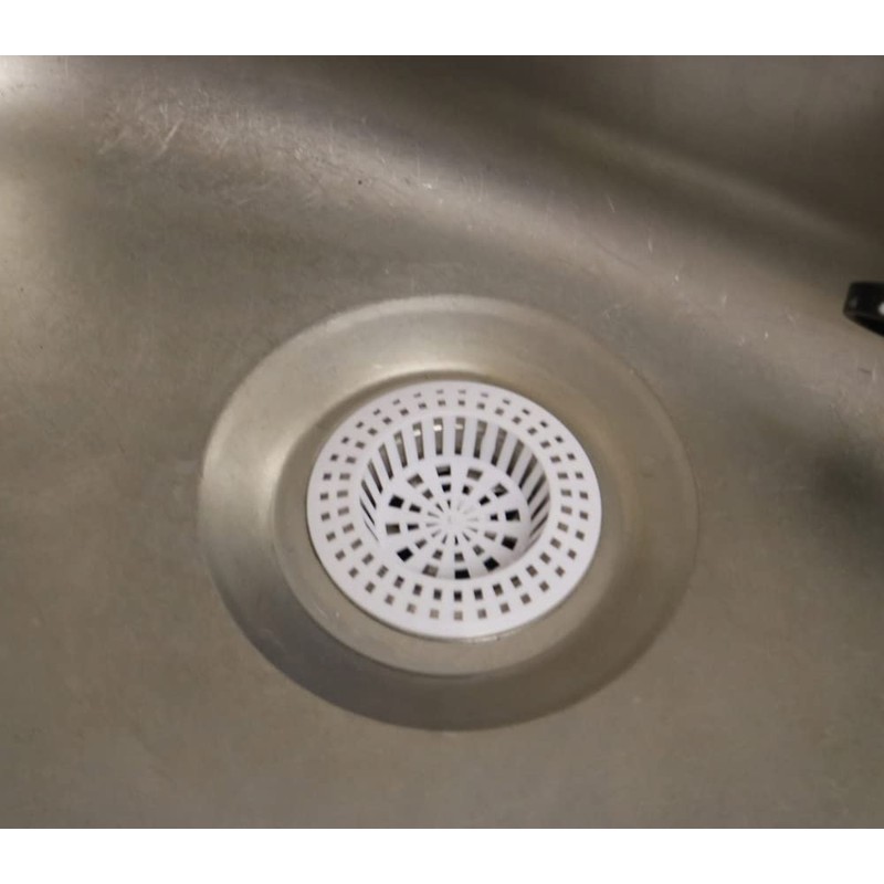 fiXte Plastic Sink Strainer - White Pack of 2. Small