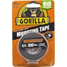 6055002 Mounting Tape,Black,5 Ft,Continuous Roll