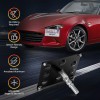 GEARZAAR Bumper Tow Hook License Plate Mount Bracket Holder For