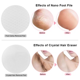 Crystal Electric Nano Epilator 2-in-1 for Nano Glass, Crystal Hair Eraser, Hair Removal Tool for Body, Legs, Arms and Back
