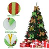12 Pcs Red Green Christmas Bows, 6 Inch Large Christmas