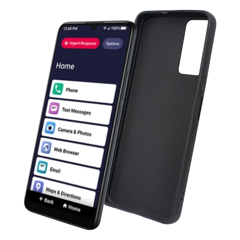 Lacass for Jitterbug Smart4 Case, Silicone Soft TPU Flex and