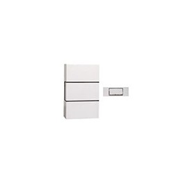 Kabelgebundene Türklingel mit Drucktaste – Weiß