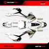 Factory EFX White & Gold Crf110 Shift Racing Graphics kit