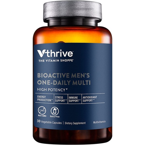 Vthrive Bioactive Men's Multivitamin - One-Daily Multi (30 Vegetarian Capsules)