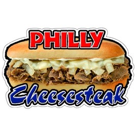 Philly Cheese Steak Concession Decal Restaurant Sign