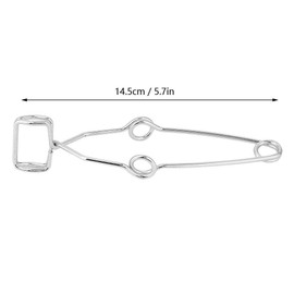 Pack of 5 Spring Steel Test Tube Clip Clamp Labs with Finger Grips Stoddard Laboratory Experiment Testing Holder Tool 14.5 cm / 5.7