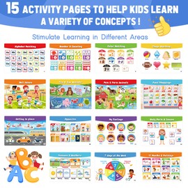 Montessori Busy Book Toys for Toddlers - Preschool Learning Activities Book | Pre-Assembled Educational Books for Kids Ages 3+ | Autism Sensory Toddler Toy | Birthdays Christmas Travel Gifts for Kids