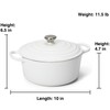 LEADKooKers 5QT Enameled Cast Iron Bread Oven with Proofing Basket