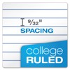 Ampad Double Sheet Pad, White, Letter Size, College Rule, 100
