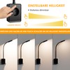ENUOTEK ENUOTEK LED Wandlampe Dimmbar Schwarz mit Stecker und Steckdose,