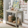 Besiost Small Farmhouse Wood Entryway Table Narrow Console Table with