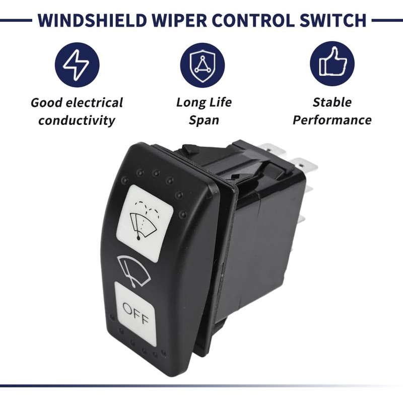 Windshield Wiper Control Switch Compatible with Can-Am Defender HD10 HD8