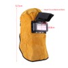 Welding Helmet Mask with Auto Darkening Filter Lens, Leather Mask