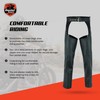 Daniel Smart Motorcycle Leather Chaps All Season Unisex Biker Pant