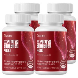 Premium Berberine 400mg 60 tablets 4 boxes (total 8 months supply) Premium Indian ultra-small tablets / 프리미엄 베르베린 400mg 60정 4박스 (총 8개월분) 프리미엄 인도산 초소형 정제