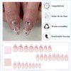 Virellay Almond Fake Nails, Artificial Fingernails, Press On Nails Almond