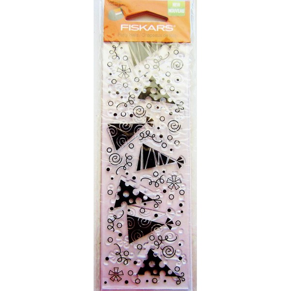 Fiskars Party Hats Birthday Clear Acrylic Stamp by Fiskars 01-005702