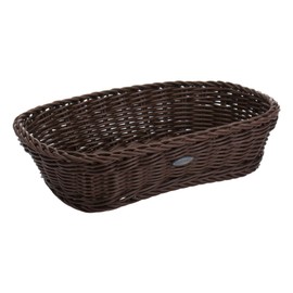Saleen Multi-Purpose Basket, Suitable for Gastronomy, Rectangular, Plastic Fibre, Dark Brown