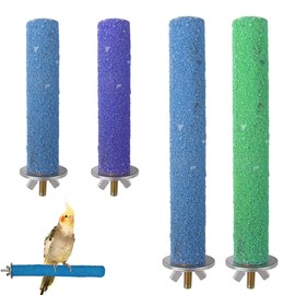 EIHI Set of 4 perches birds, perches for birds, perches for bird cages, bird perches for cages, bird toys for the cage, for budgies, canaries, cockatiels, a