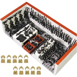 ELEFOCUS WW2 Military Base Building Blocks Set – 520 PCS Army Weapons Pack with SWAT Gear, Miniguns, Custom Guns, and 10 Soldier Army Men – Kids Army Playset Compatible with Major Brands