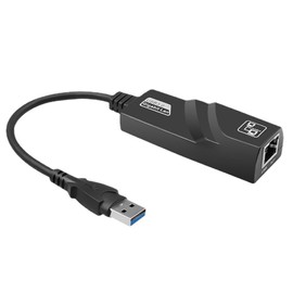 USB LAN Converter Adapter Wired USB 3.0 to RJ 45 Adapter 1000 Mbps Gigabit Ethernet Black